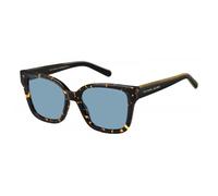sunglasses ladies rectangular black/gold/blue