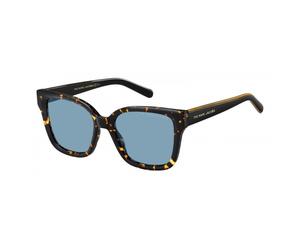 sunglasses ladies rectangular black/gold/blue