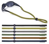 Sunglasses Lanyards for Men, Adjustable Glasses Cord, Sports Eyewear Retainer, Black/Deep Navy/Charcoal Gray/Chocolate/Olives/Bronze Gold, One Size (23.6"x0.4") Fits Most Everyone