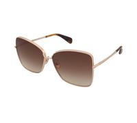 Max Mara Woman MM0097 MENTON1 28F Sunglasses Metal Gold Brown Butterfly Normal