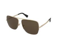 Max Mara Woman MM0121 32N Sunglasses Metal Gold Green Pilot Normal