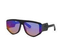 Philipp Plein Spp093m Sunglasses Black Smoke/Mirror Rainbow / CAT2 Men