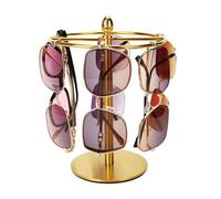 Sunglasses Organizer Display Stand, Eyeglass Holder Rack for 12 Pairs of Glasses, Stainless Steel (Gold)