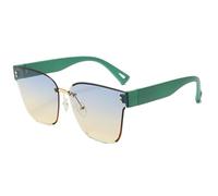 Sunglasses Outdoor Men's Driving Women's Vacation Commuter Sun Glasses(Green)