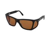 Persol Man PO0009 95/53 Sunglasses Acetate Black Yellow Squared Normal