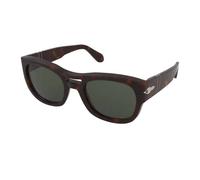 Persol Unisex PO0064S 24/31 Sunglasses Acetate Turtle Green Pillow Normal