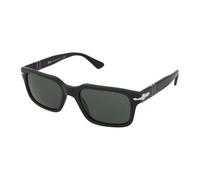 Persol Unisex Persol PO3272S 95/31 Sunglasses Acetate Black Green Squared Normal