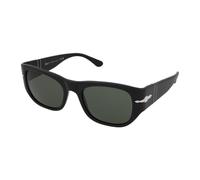 PERSOL PO3308S 95 31 Black Green 51 mm Unisex Sunglasses