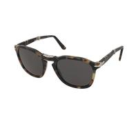 Persol Unisex PO3345S 107148 Sunglasses Acetate Turtle Grey Squared Polarized