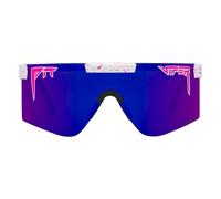 Pit Viper - Sunglasses - The LA Brights Original Wide HDPV Polarized Pink Purple - White White one size