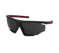 Prada Linea Rossa Man PS 07YS DG006F Sunglasses Injected Black Grey Geometric Normal