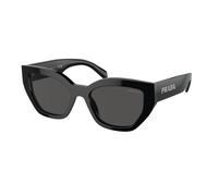 Prada Woman PR A09S 1AB5S0 Sunglasses Acetate Black Grey Butterfly Normal
