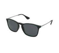 Ray - Ban Man RB4187 CHRIS 666381 Sunglasses Injected Green Grey Squared Polarized