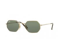 Sunglasses Ray Ban gold green G15 Octagonal Rb3556n Man Woman 001