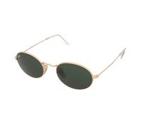 Ray - Ban RB3547 OVAL 001/31 Unisex Sunglasses Metal Gold G15 Round Normal