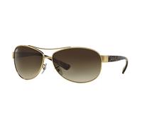 Ray - Ban RB3386 RB3386 001/13 Man Sunglasses Steel Gold Brown Pilot Normal Shaded