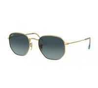 Sunglasses Ray-Ban RB3548N Hexagonal Flat Lenses Gold Blue 91233M