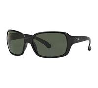 Ray - Ban RB4068 RB4068 601 Woman Sunglasses Injected Black G15 Squared Normal