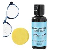 Sunglasses Scratch Remover - 30ml Watch Repair Cream with Sponge | Lens Scratch Remover for Eye Glasses | for Daily Travel Phone Watch Camera Screen Windshield