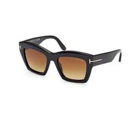 Sunglasses Square Black Glossy - female - Tom Ford - Sunglasses - Black - 52 MM - Accessories 52 MM
