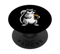 Sunglasses Squirrel Drinking Beer Squirrels Drunk Animal PopSockets Adhesive PopGrip
