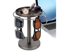 Sunglasses Stand - Sunglasses Storage | Glasses Rotating Stand | Eye Glass Display Stand 360 Degree Rotation Tray | Juwely Storage Organiser | Removable Home Decoration for Watches, Ar