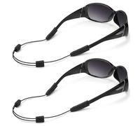 sunglasses strap eyeglass holder strap glasses cord lanyard rope eyewear retainer for men women kids, Black/2 Pcs, S