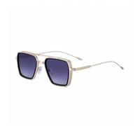 Sunglasses Suitable For Both Men And Women, With Metal Temple Design, Double Bridge Outdoor Punk Uv400(C2)