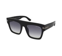 Tom Ford Womens Sunglasses Renee FT0847 01B Shiny Black Grey Smoke Gradient - One Size