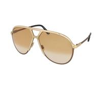 TOM FORD FT1060 XAVIER 30F Man Sunglasses Metal Gold Brown Pilot Normal Shaded