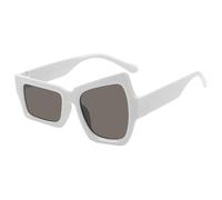 Sunglasses - Trendy UV400 Shades | Polarized Fashion Eyewear | Irregular Thick Frame Sunglass For Men & Women Fit Over Glasses Style, Provocative Expression Design, Lightweight Sun Protection