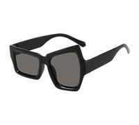 Sunglasses - Trendy UV400 Shades | Polarized Fashion Eyewear | Irregular Thick Frame Sunglass For Men & Women Fit Over Glasses Style, Provocative Expression Design, Lightweight Sun Protection