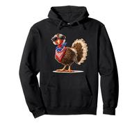 Sunglasses Turkey with Bold Shades for Cool Turkeys Pullover Hoodie