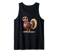 Sunglasses Turkey with Bold Shades for Cool Turkeys Tank Top