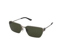 Balenciaga BB0374SK 002 Unisex Sunglasses Metal Ruthenium Green Squared