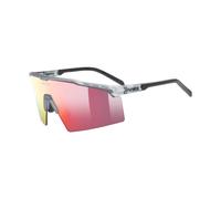 Uvex Flowline Sunglasses Clear Supravision Mirror Red/CAT2 Supravision Mirror Red/CAT2 Smoke Matt