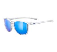 Uvex Sunglasses LGL 52 – Clear Mirror Blue CAT3, Contrast Enhancing, Strong UV Protection – One Size