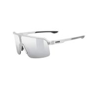 Uvex ramp - sports glasses for adults - 100% UVA-, B, C protection - contrast enhancing - grey matt/mir.silver - one size
