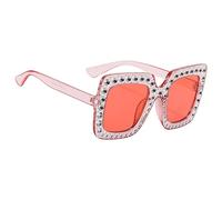 Sunglasses with Rhinestones | Decorative Square Glasses - Womens Oversized Sunglasses, Square Frame Glasses Shades for Women Girls