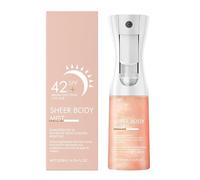 Sunglaze Sheer Body Mist Sunscreen SPF 42, Infused with Shimmering Body Oil, Sheer Face Sunscreen-200ml, Hydrating Mist Moisturizing Spray for All Skin Types, Gives Skin a Glowy Finish (1Pcs)