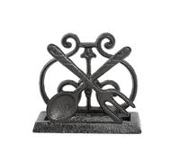 Sungmor Cast Iron Napkin Holder for Table, Vintage Farmhouse Fork and Spoon Paper Tissues Holder Stand, Freestanding Rustic Napkin Dispenser, Kitchen Dinner Table Countertop Decor