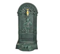 Sungmor Cast Iron Outdoor Water Column with Faucet, Freestanding Decorative Water Fountain Yard Hydrant Retro Tap for Garden Farm Backyard Irrigation Washing