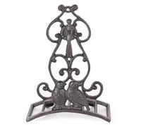 Sungmor Garden Hose Pipe Holder Wall Mounted, Heavy Duty Cast Iron Watering Hose Reel Hanger Wall Hanging Rack, Pretty Vintage Ornamental Hose Storage, Lovely Bird Outdoor Wall Landscaping Decór