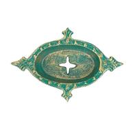 Sungmor Heavy Duty Cast Iron Soap Holder, Vintage Bar Tray for Kitchen Bathroom Sink, Lovely Starfish Shape & Antique Green Sponge Dish Soap Tray, Decorative Jewelry Holder Tabletop Container