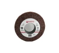 Sungold Abrasives 50020 Sun-Brite Aluminum Oxide Finishing Flap Brush A-Coarse, 8 in. Diameter x 2 in Thick. x 3 in. Hole, Maroon