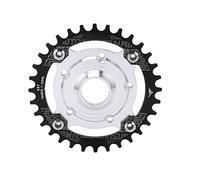 SUNGOOYUE 104BCD 32T Sprocket Adapter, Mid Drive Motor Accessory Positive Negative Tooth Plate Conversion Base Kit for Tongsheng 7 8 9 10 11 Speeds (Black)