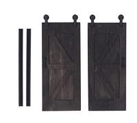 SUNGOOYUE 112 Dollhouse Barn Door Part, Push Pull Dollhouse Barn Door Sliding Partition Model Furniture Toy Decoration