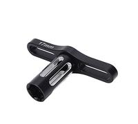 SUNGOOYUE 17mm Hex Nuts Sleeve Wrench, Aluminum Alloy Tool for 1/10 1/8 RC Cars, with T Shaped Handle Design for Easy Grip and Labor Saving