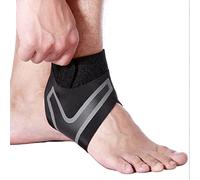 SUNGOOYUE 2 PCS Ankle Sleeve, Breathable Sponge Material for Joint Support Compression Relief, with Elastic Strap for Running Sprain Prevention Men Women (M)