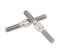 SUNGOOYUE 2 Pcs RC Turnbuckle Link, M4 34mm Steel Stable Performance RC Tie Rod Turnbuckle for ARRMA Granite 1/10 RC Car, Silver